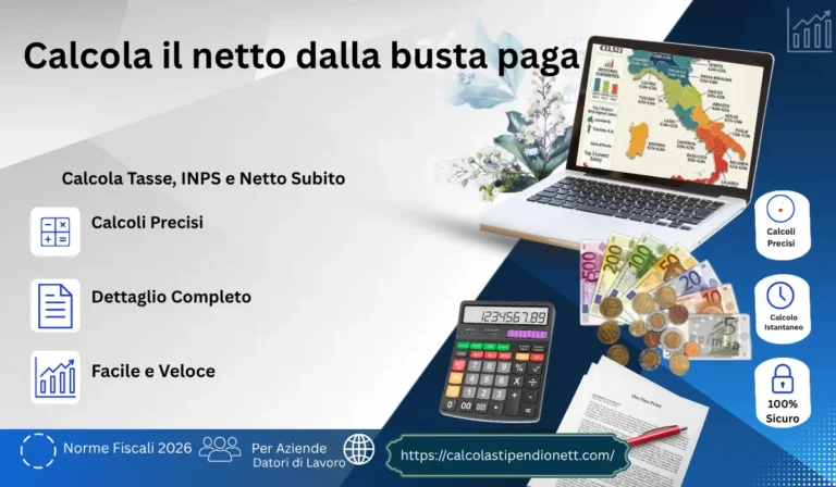 Come Calcolare lo Stipendio Netto dalla Busta Paga in Italia (2026)