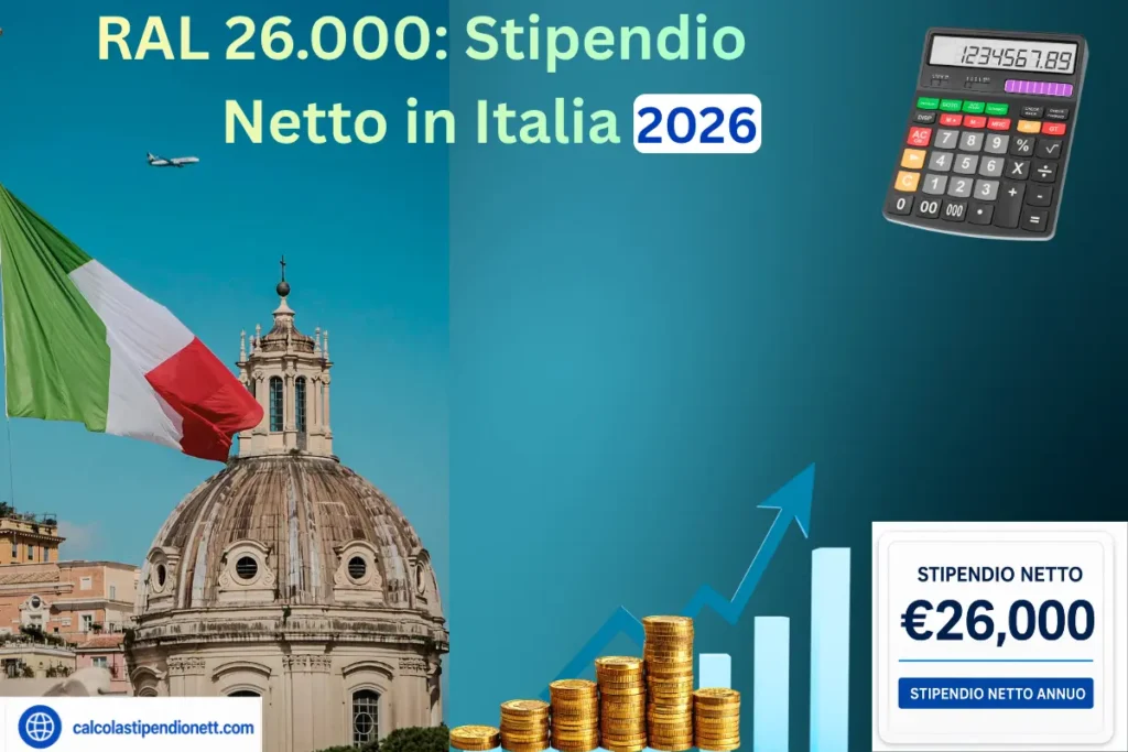 RAL 26.000 Stipendio Netto in Italia
